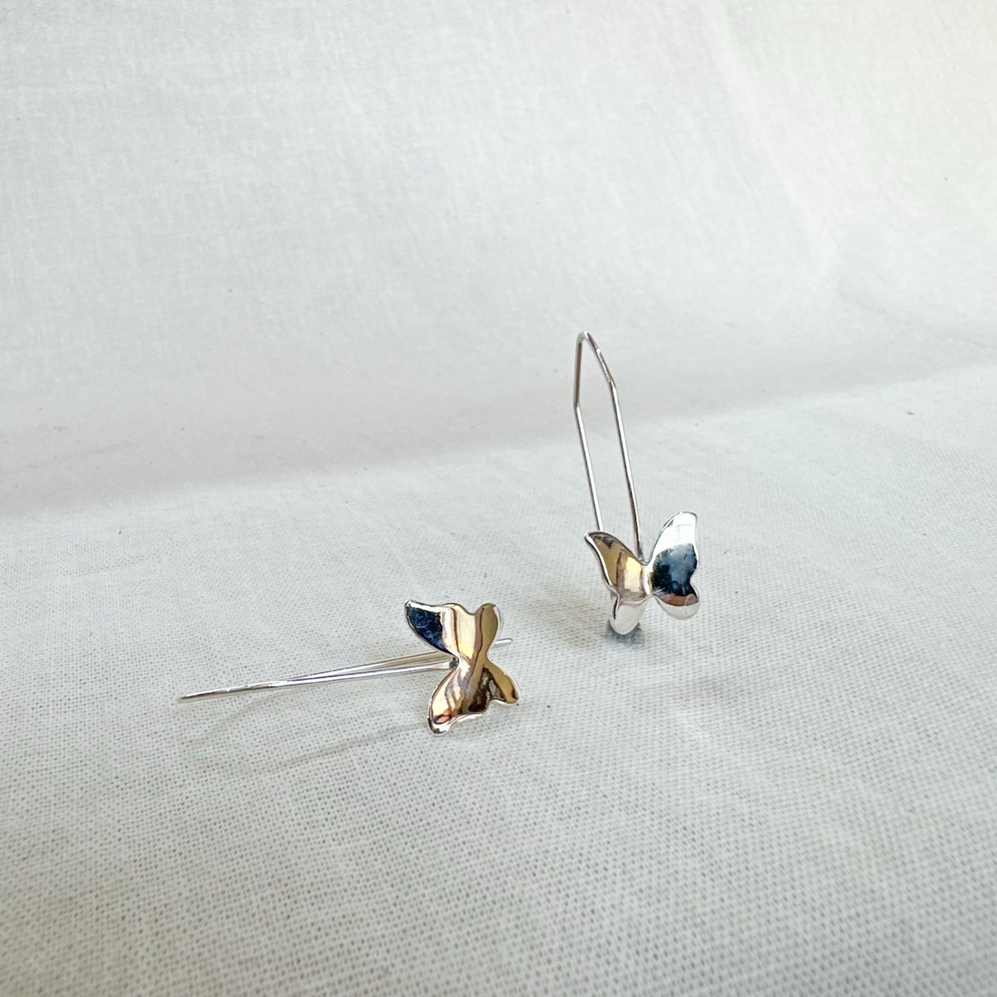 Arete En Plata ⎮ Arete Mariposa