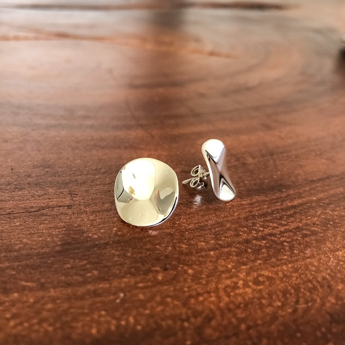 Aretes De Plata | Disco Ondulado