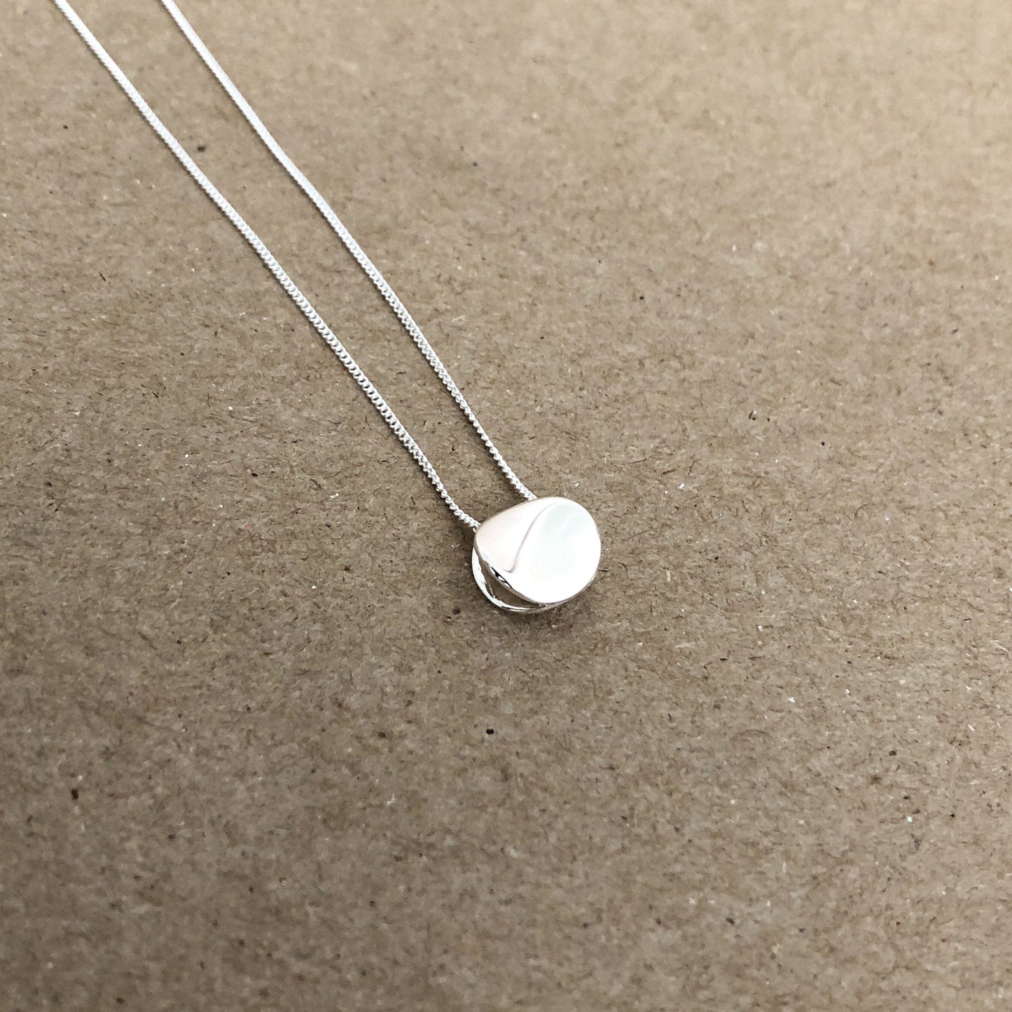 Pendiente De Plata | Circulo Doble #0