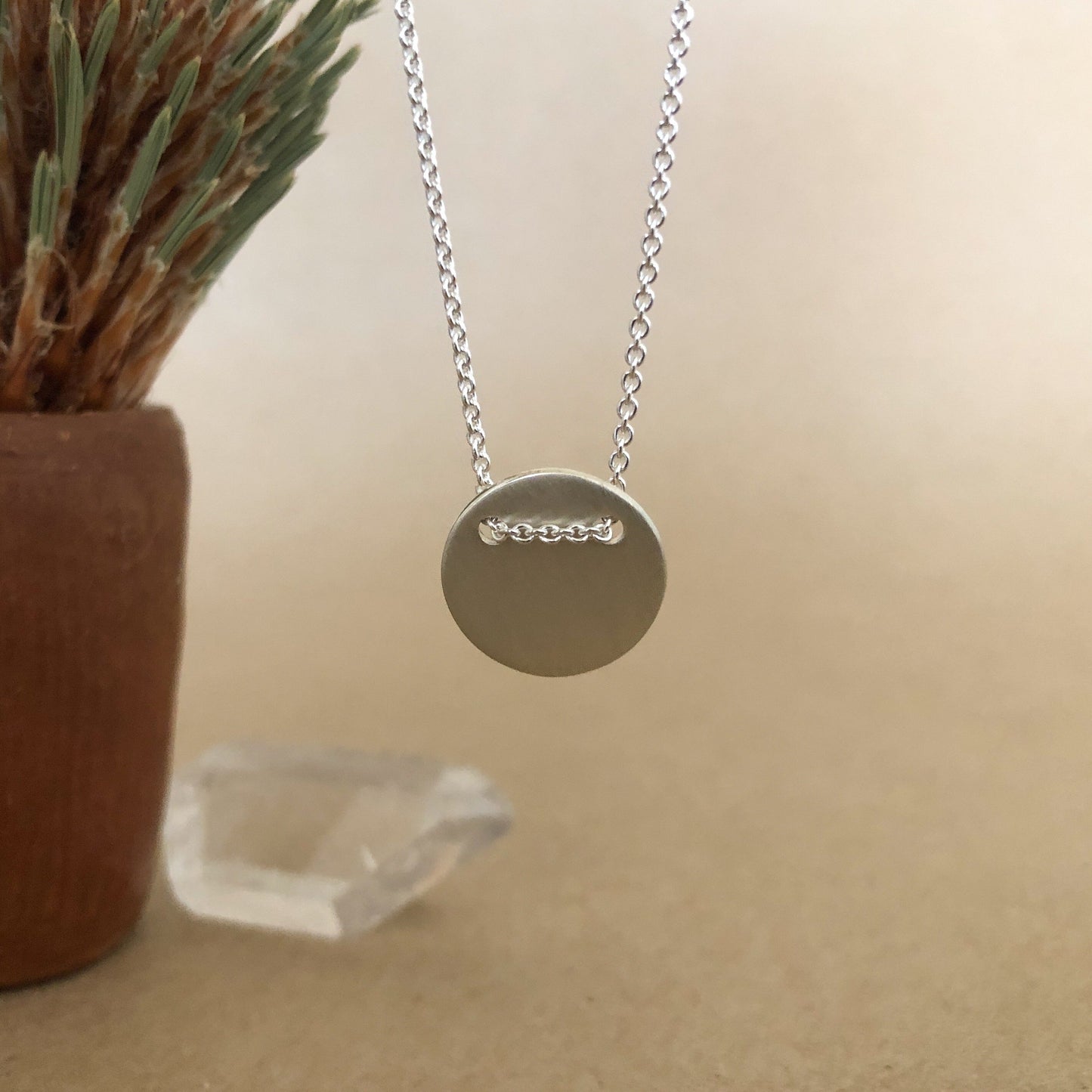 Pendiente De Plata | Boton