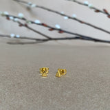 Arete En Plata ⎸ Arete Mini Triangular Dorado